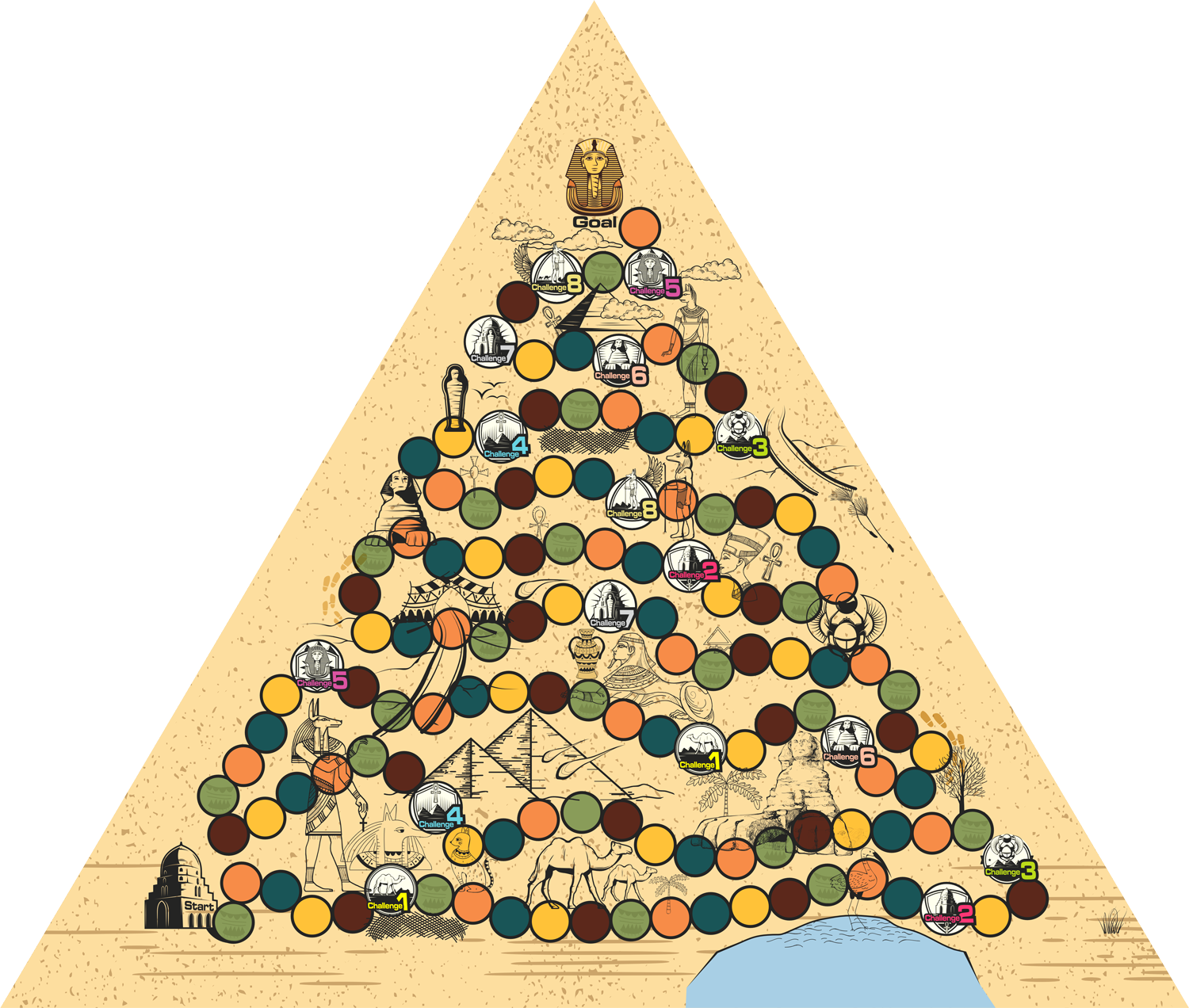 صفحه بازی هرم